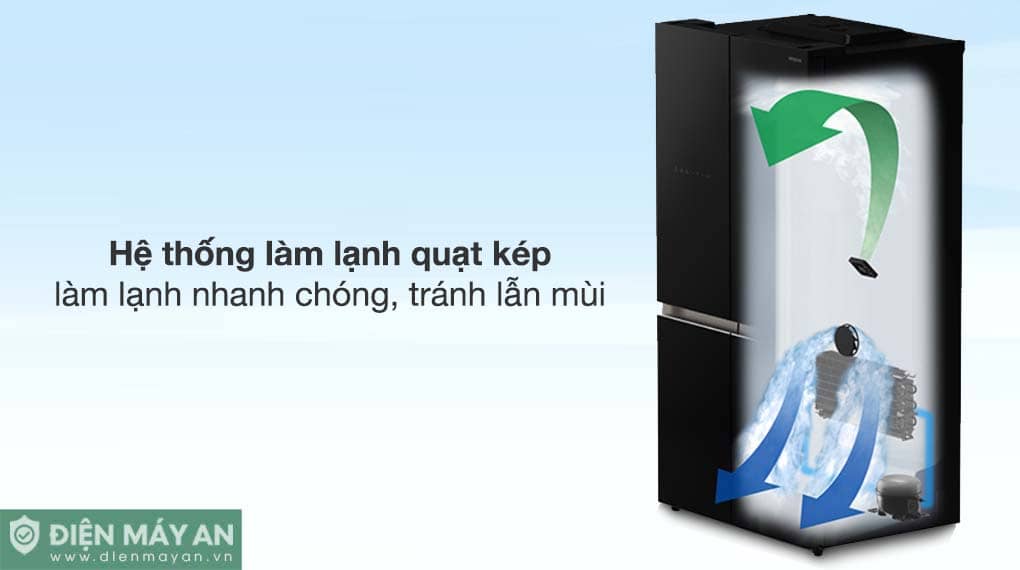 Tủ lạnh Hitachi Inverter 645 lít Multidoor R-WB700VGV4 GMG